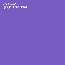 #775CC2 - Fuchsia Blue Color Image