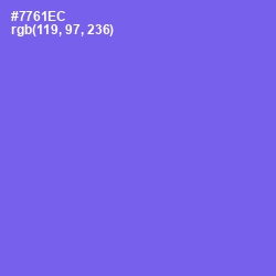 #7761EC - Moody Blue Color Image