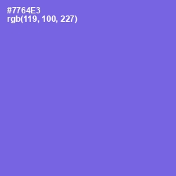 #7764E3 - Moody Blue Color Image
