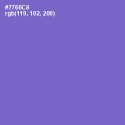 #7766C8 - Blue Marguerite Color Image