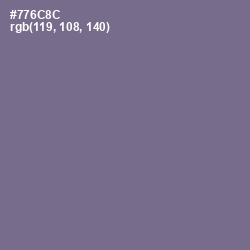 #776C8C - Rum Color Image