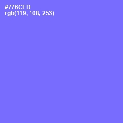 #776CFD - Moody Blue Color Image