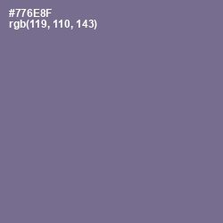 #776E8F - Rum Color Image