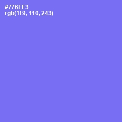 #776EF3 - Moody Blue Color Image