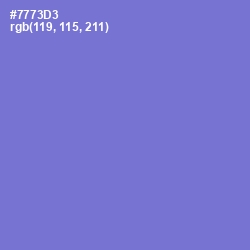 #7773D3 - Moody Blue Color Image