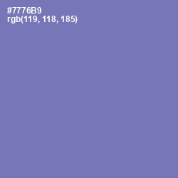 #7776B9 - Deluge Color Image