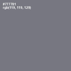 #777781 - Storm Gray Color Image