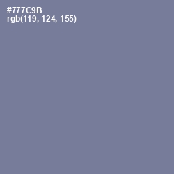 #777C9B - Waterloo  Color Image