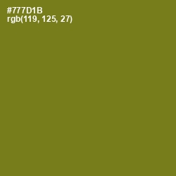 #777D1B - Olivetone Color Image