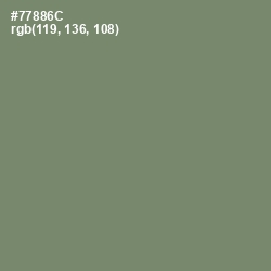 #77886C - Camouflage Green Color Image