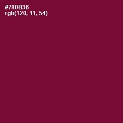 #780B36 - Siren Color Image