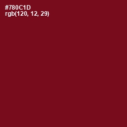 #780C1D - Persian Plum Color Image