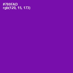#780FAD - Purple Color Image