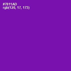 #7811AD - Purple Color Image