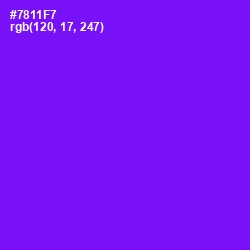 #7811F7 - Purple Heart Color Image