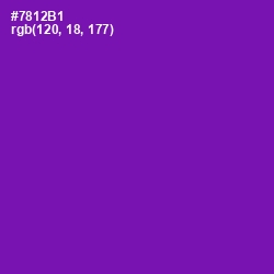 #7812B1 - Purple Color Image