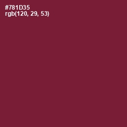 #781D35 - Claret Color Image
