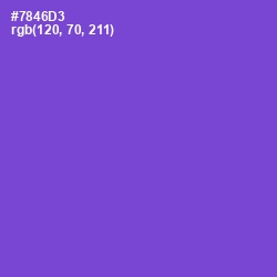 #7846D3 - Fuchsia Blue Color Image