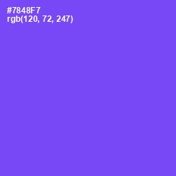 #7848F7 - Fuchsia Blue Color Image