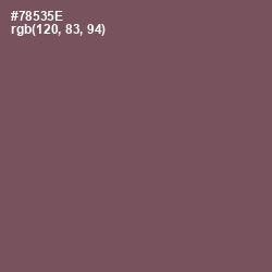 #78535E - Russett Color Image