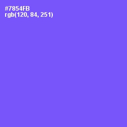 #7854FB - Moody Blue Color Image