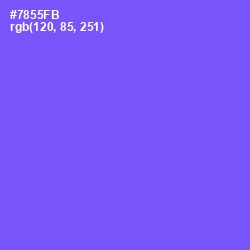 #7855FB - Moody Blue Color Image