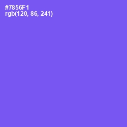 #7856F1 - Moody Blue Color Image