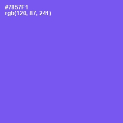 #7857F1 - Moody Blue Color Image