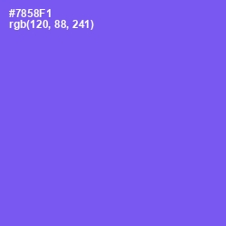 #7858F1 - Moody Blue Color Image