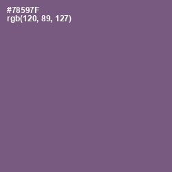 #78597F - Salt Box Color Image