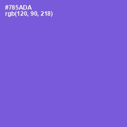 #785ADA - Fuchsia Blue Color Image