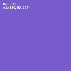 #785CCC - Fuchsia Blue Color Image