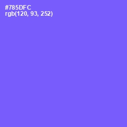 #785DFC - Moody Blue Color Image