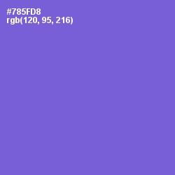 #785FD8 - Fuchsia Blue Color Image