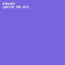 #7864DF - Moody Blue Color Image