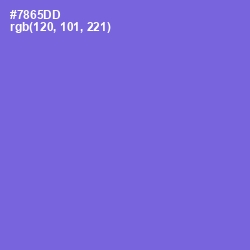 #7865DD - Moody Blue Color Image