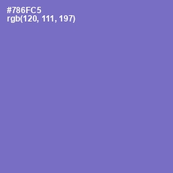 #786FC5 - Blue Marguerite Color Image