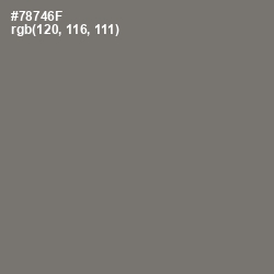 #78746F - Limed Ash Color Image