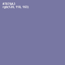 #7876A3 - Deluge Color Image