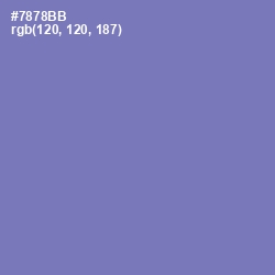 #7878BB - Deluge Color Image