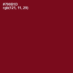 #790B1D - Venetian Red Color Image