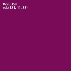 #790B58 - Pompadour Color Image