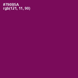 #790B5A - Pompadour Color Image