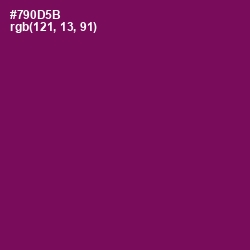 #790D5B - Pompadour Color Image