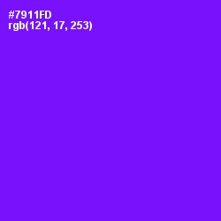 #7911FD - Purple Heart Color Image