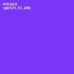 #7935F8 - Purple Heart Color Image