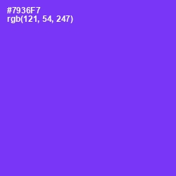 #7936F7 - Purple Heart Color Image