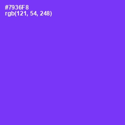 #7936F8 - Purple Heart Color Image