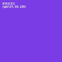 #793CE5 - Purple Heart Color Image