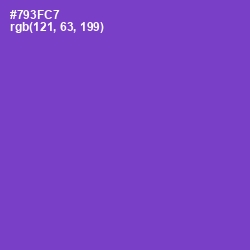 #793FC7 - Purple Heart Color Image
